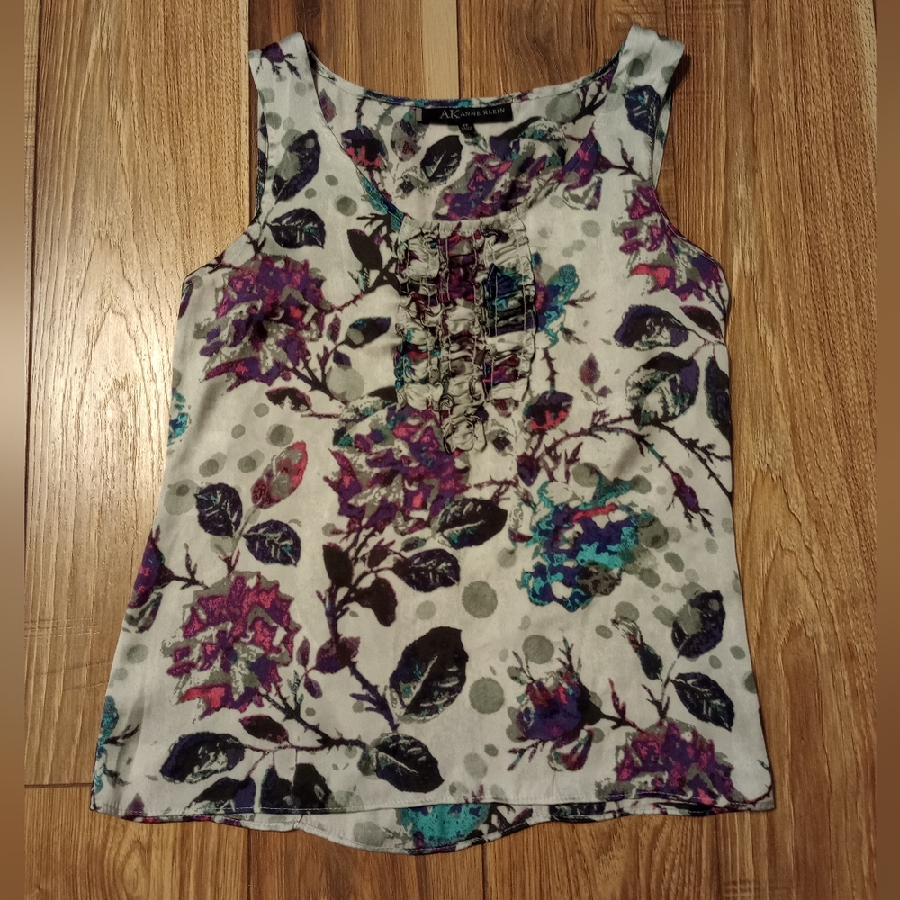 Anne Klein Floral Sleeveless Top